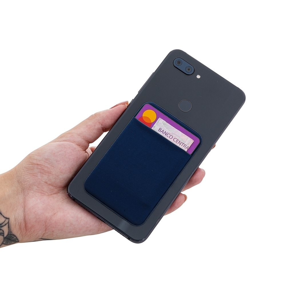 Adesivo Porta Cartão de Lycra para Celular - Imagem 2