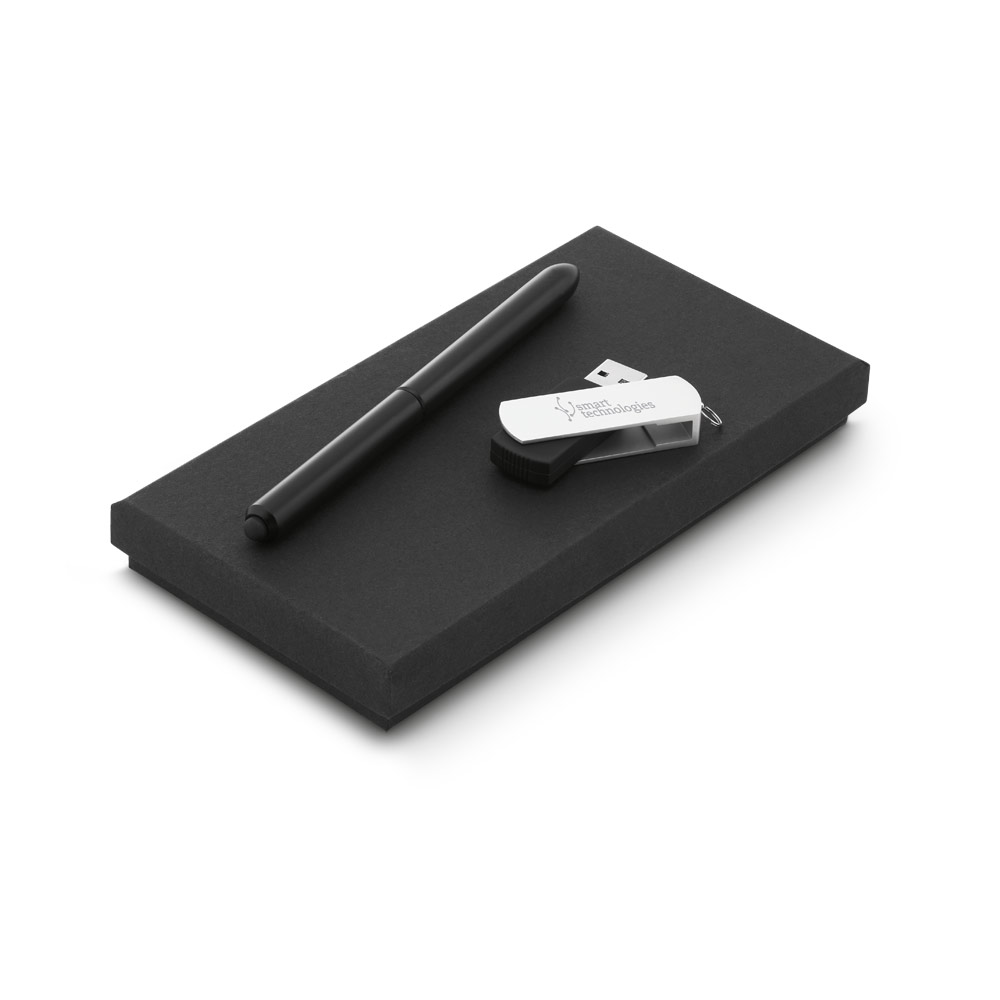 Conjunto esferográfica e pen drive Personalizado